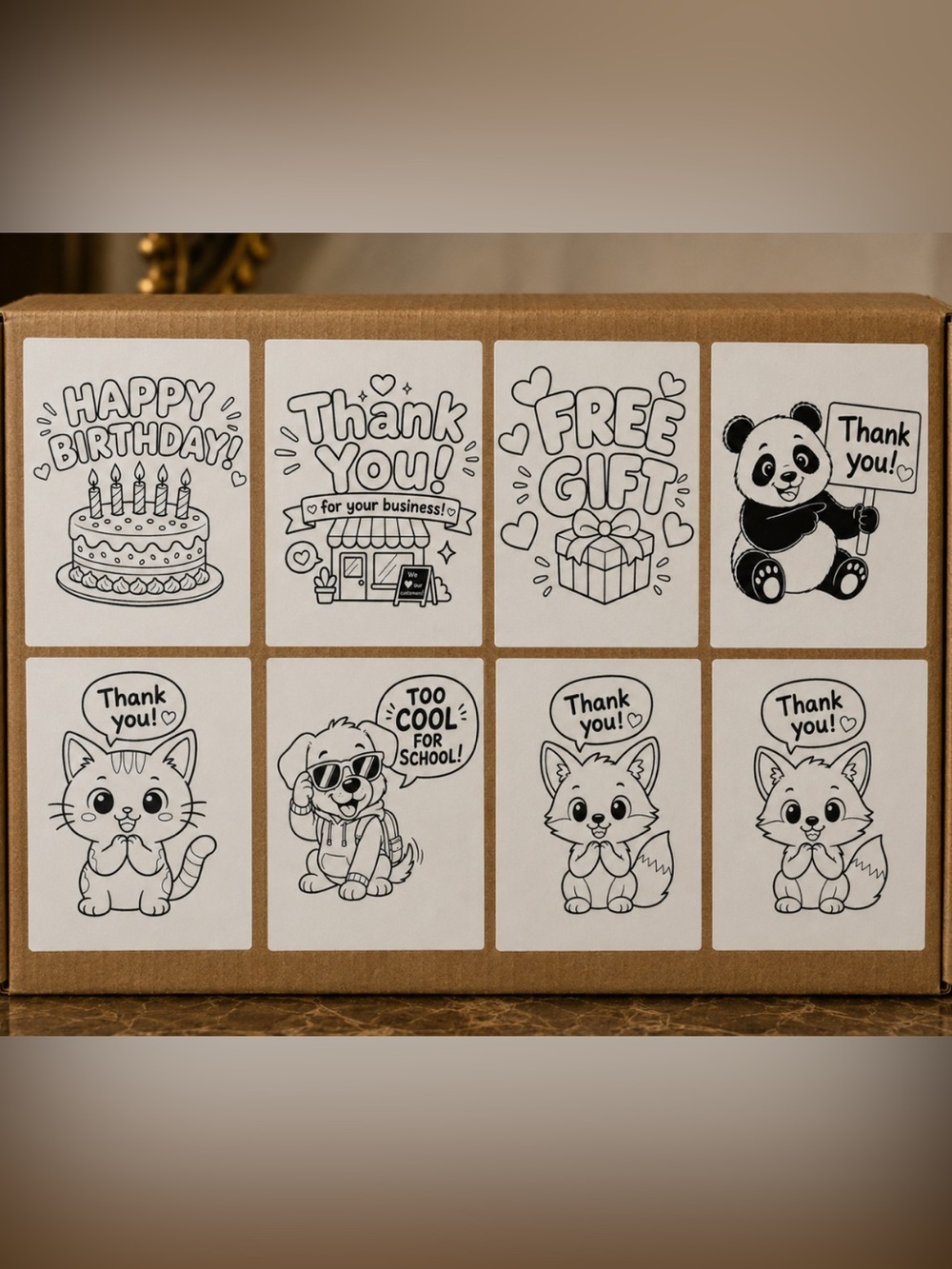 Sticker Pack - Black & White